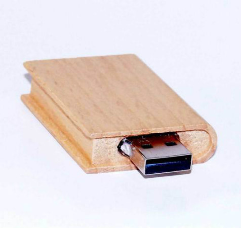 Wooden Book Pen Drive